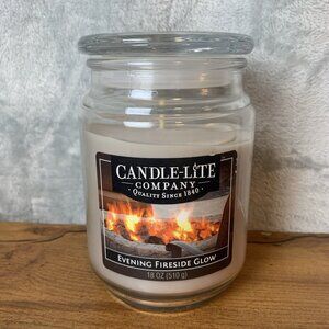 Candle-Lite‎ Evening Fireside Glow 18oz Signature Jar Candle - *NEW*